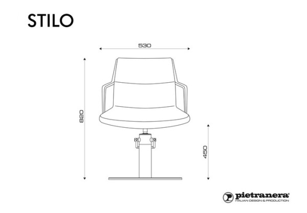 Кресло парикмахерское "STILO" — изображение 3