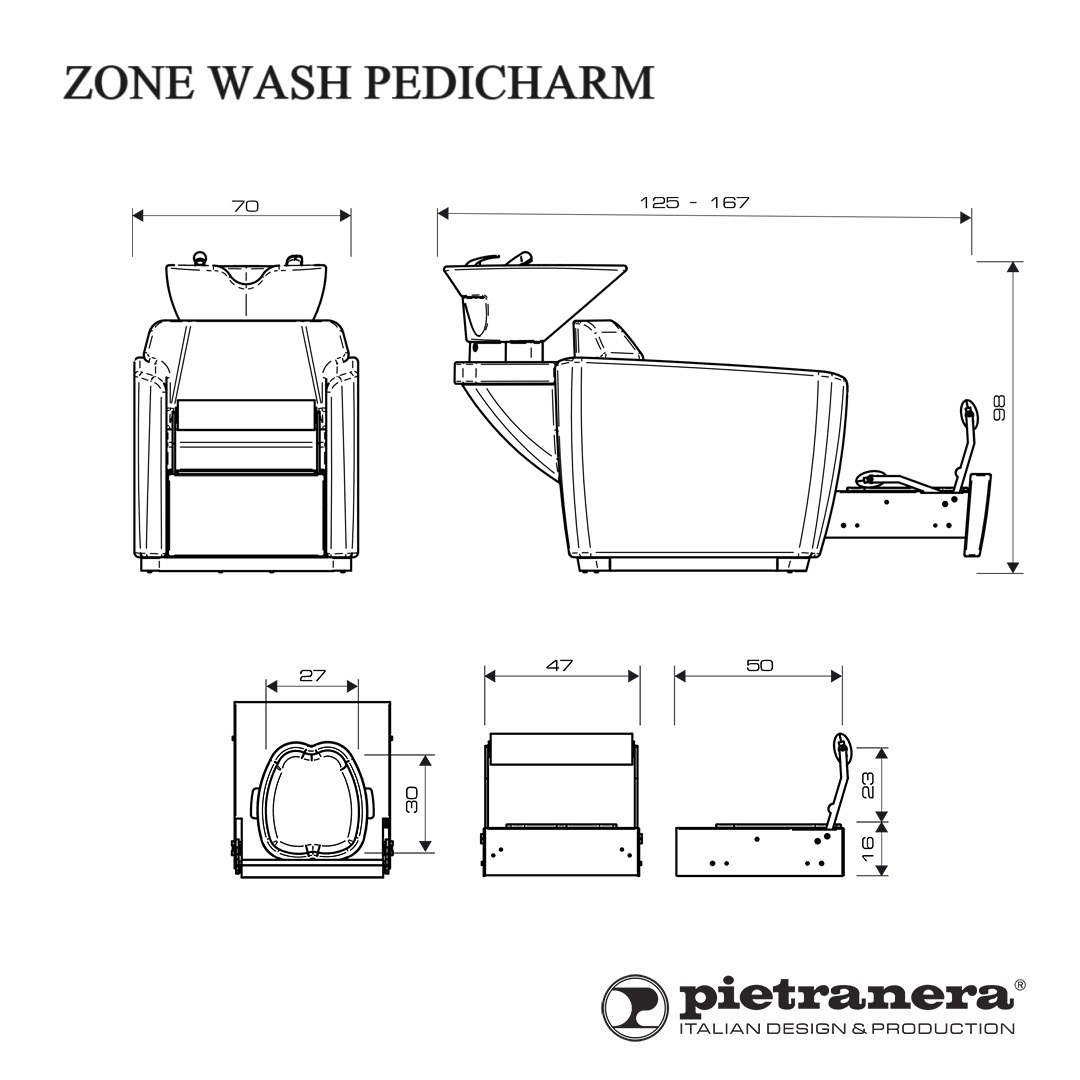 Мойка парикмахерская "ZONE WASH PEDICHARM" — изображение 3