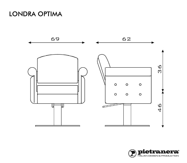 Кресло парикмахерское "LONDRA OPTIMA" — изображение 5