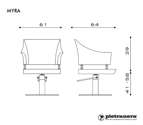 Кресло парикмахерское "MYRA" — изображение 5