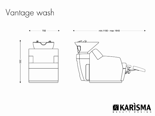 Мойка парикмахерская "VANTAGE RELAX" — изображение 5