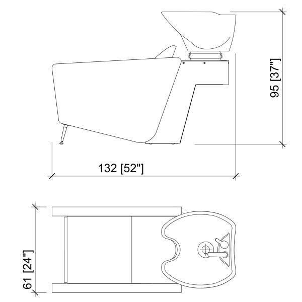 Мойка парикмахерская "IONIANWASH 1P BASIC" — изображение 3