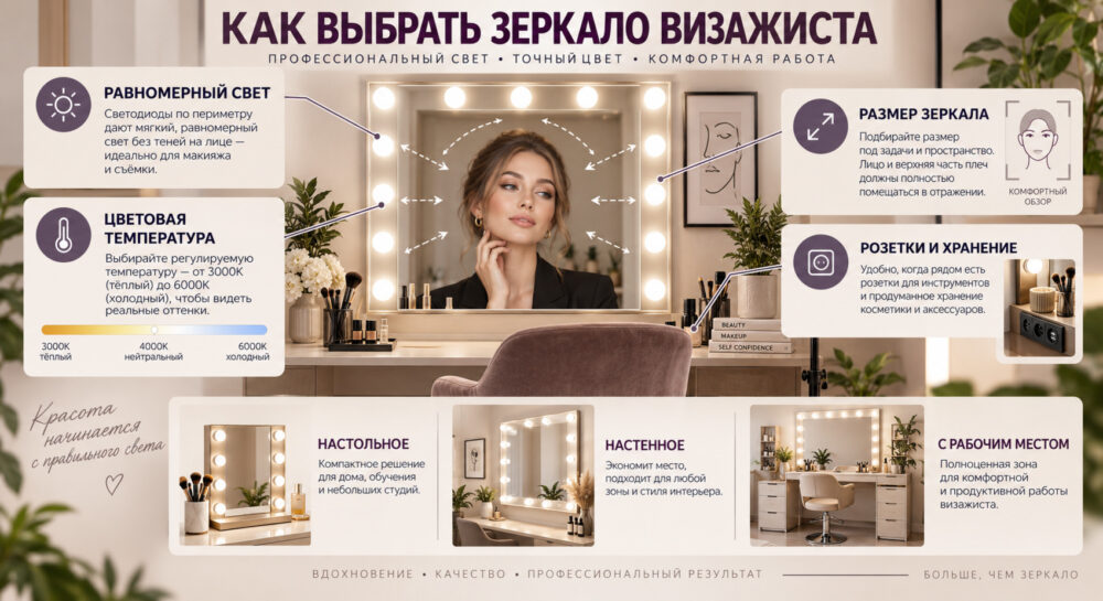 Как выбрать зеркало визажиста