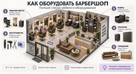 Как оборудовать барбершоп
