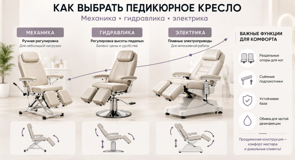 Как выбрать педикюрное кресло