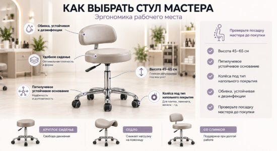 Как выбрать стул мастера для салона красоты