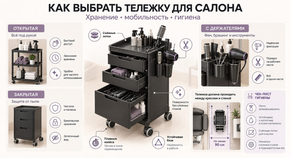 Как выбрать тележку для салона красоты